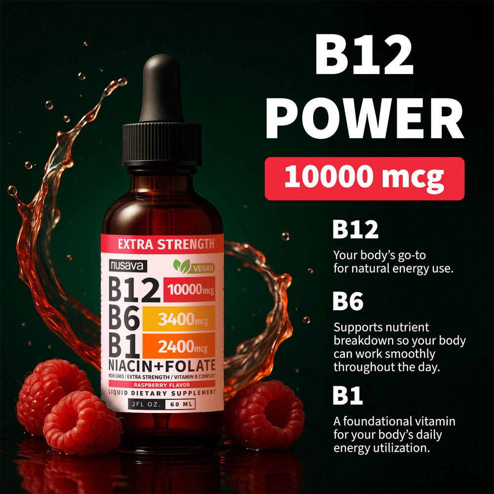 NUSAVA B12 drops under-tongue use for fast absorption