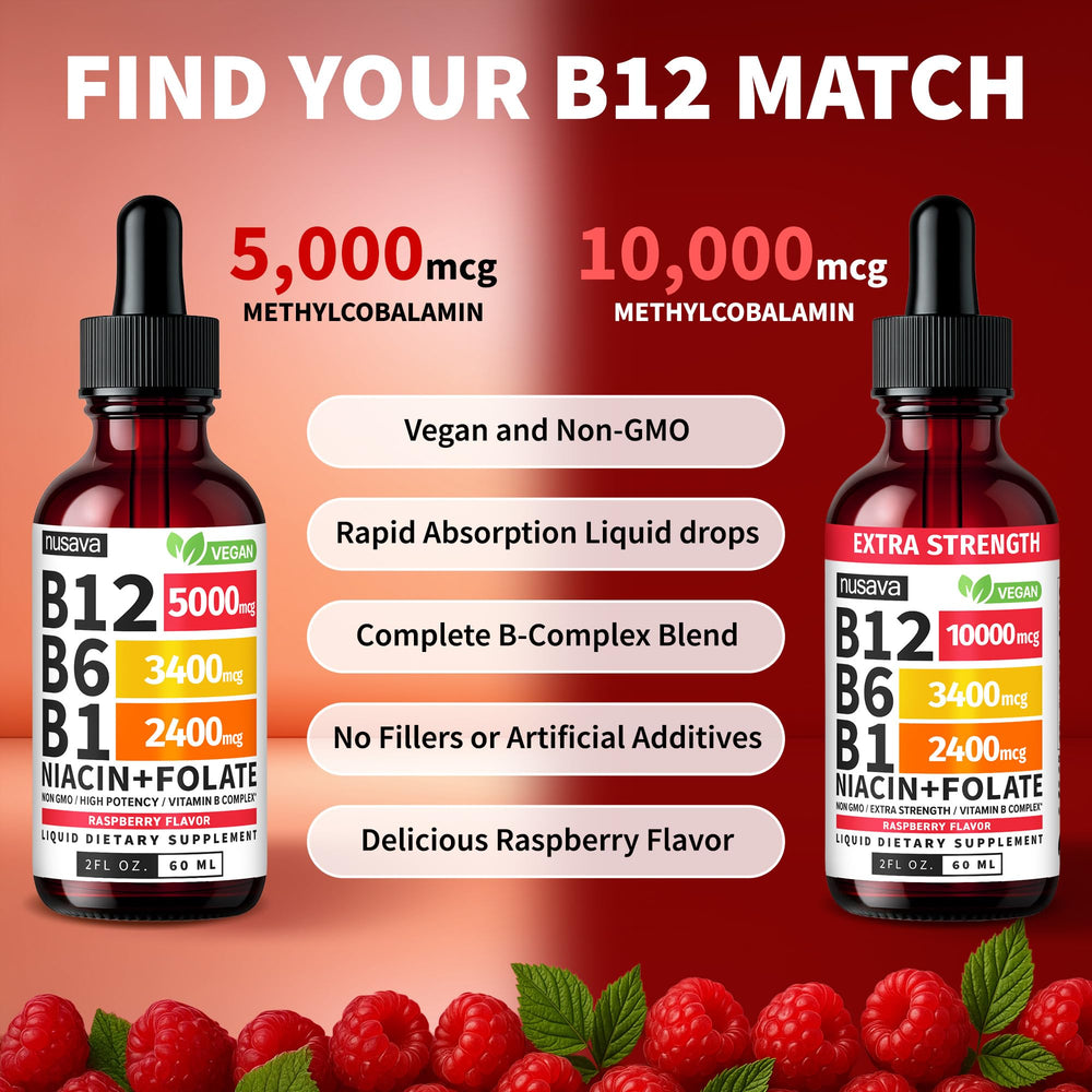 NUSAVA B12 Drops USA-made with global ingredients signals quality origin.