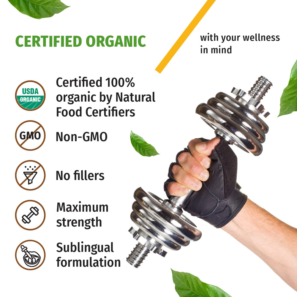 NUSAVA USA-made organic label close-up
