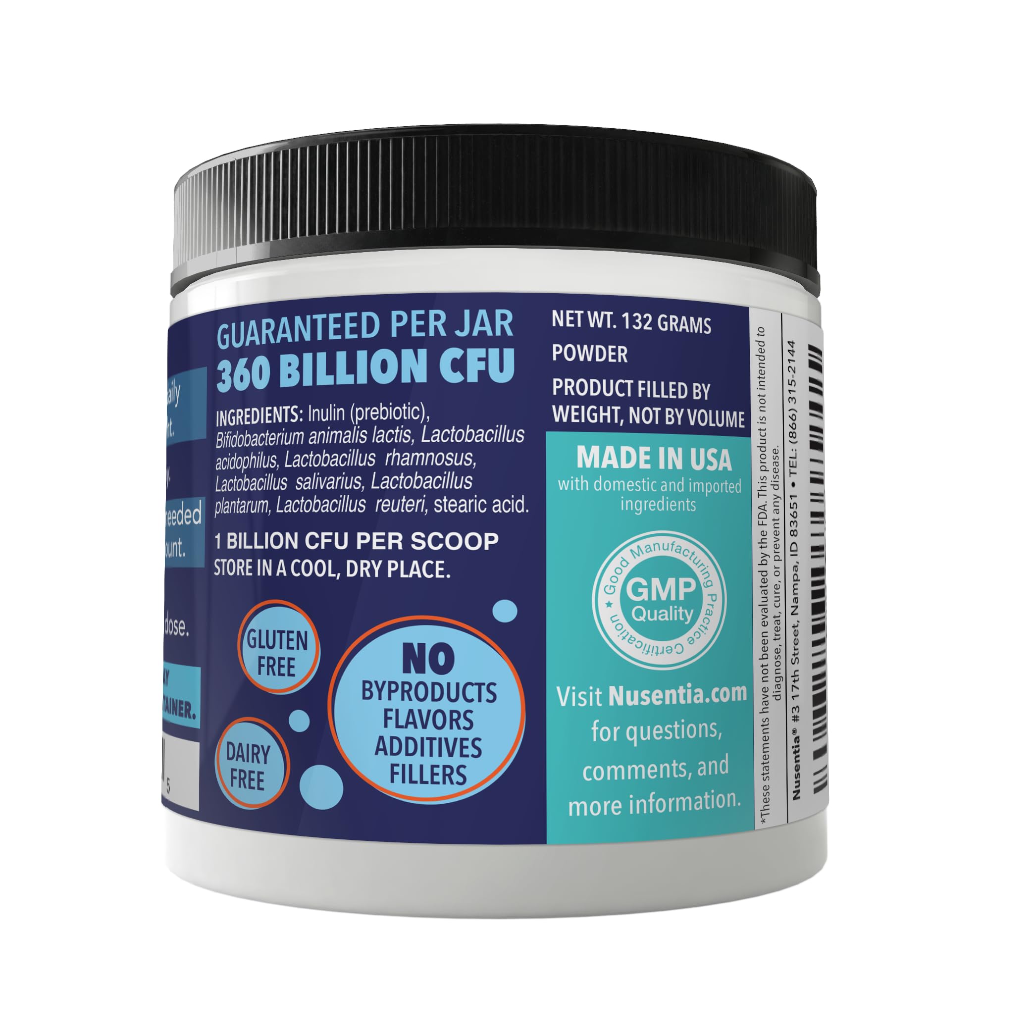 Nusentia Probiotic Miracle being sprinkled in a multi-pet home to support digestion.