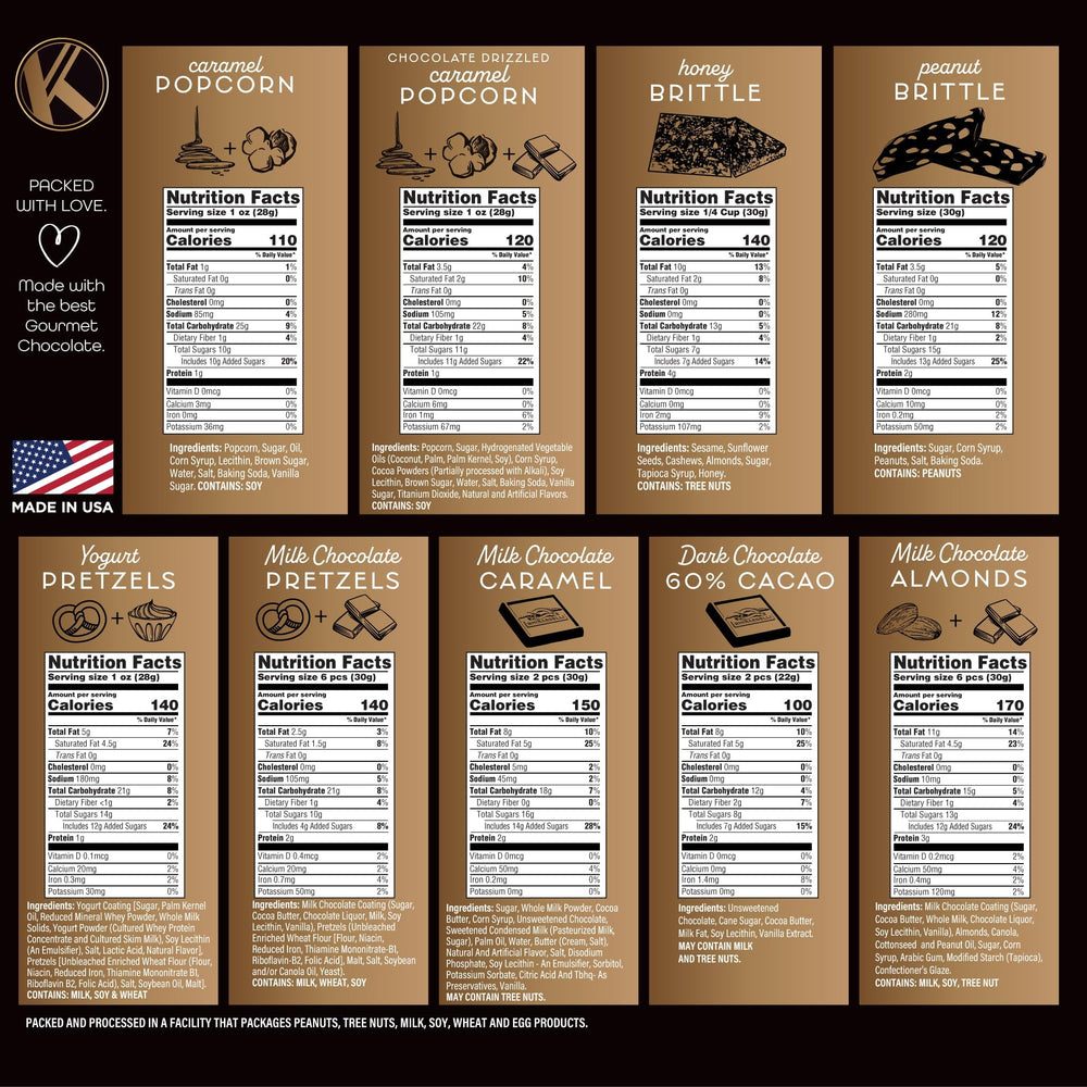 Nut Cravings Kremery chocolate-covered-pretzels: crispy snacks dipped in creamy chocolate.
