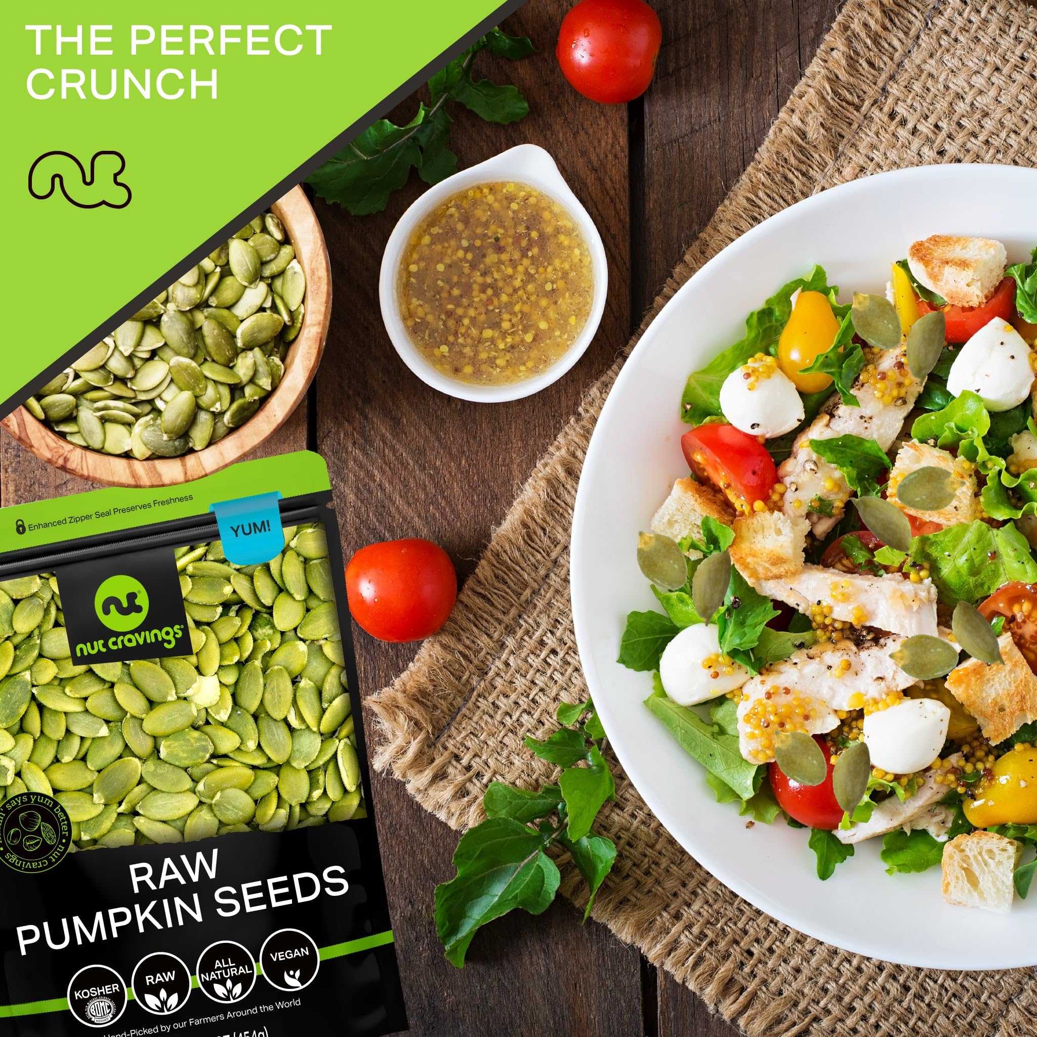 Nut Cravings pepitas add crunch to recipes and meals
