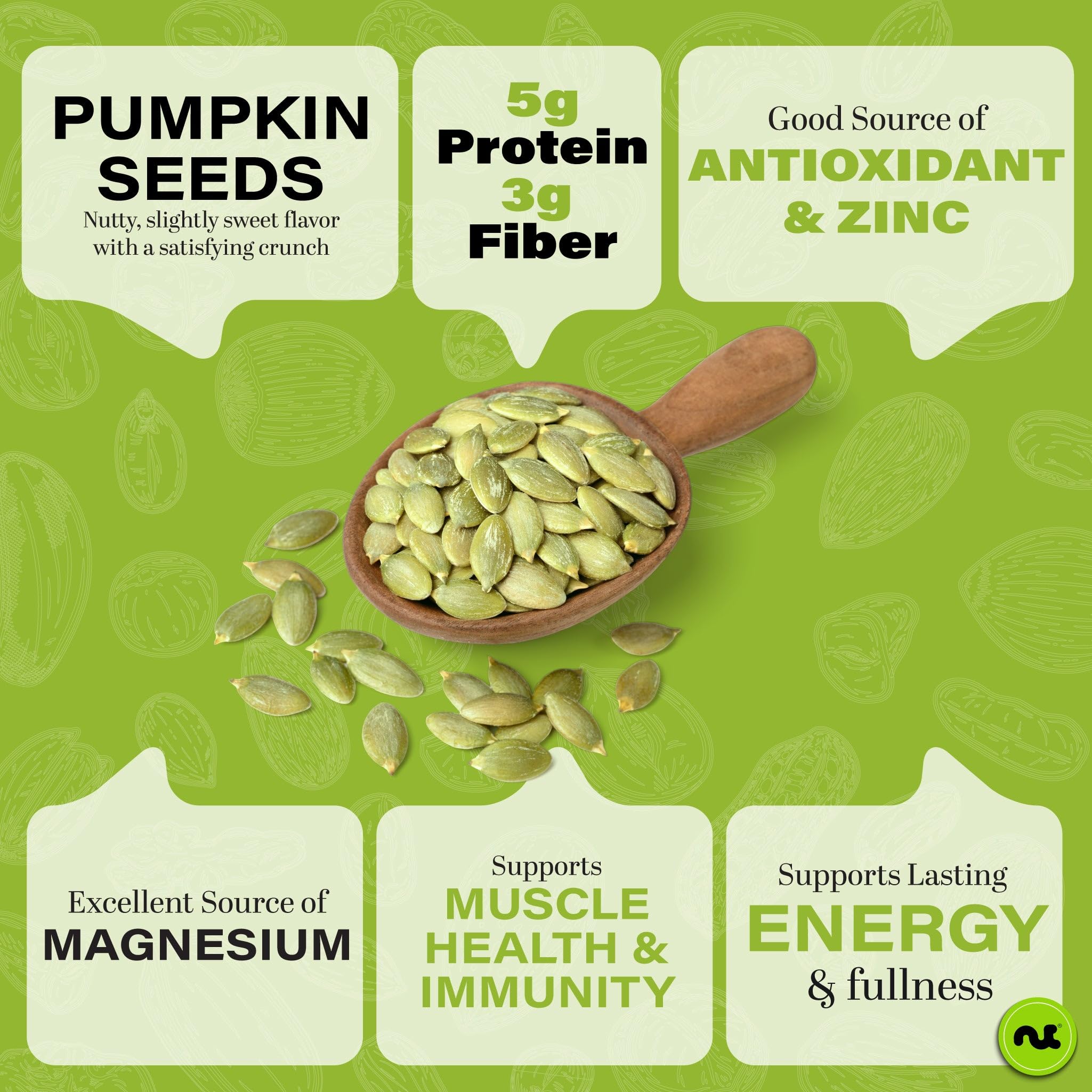 Nut Cravings shelled pumpkin seeds pepitas perfect for baking