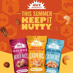 Nut Harvest on-the-go snack bag ready for travel and errands.