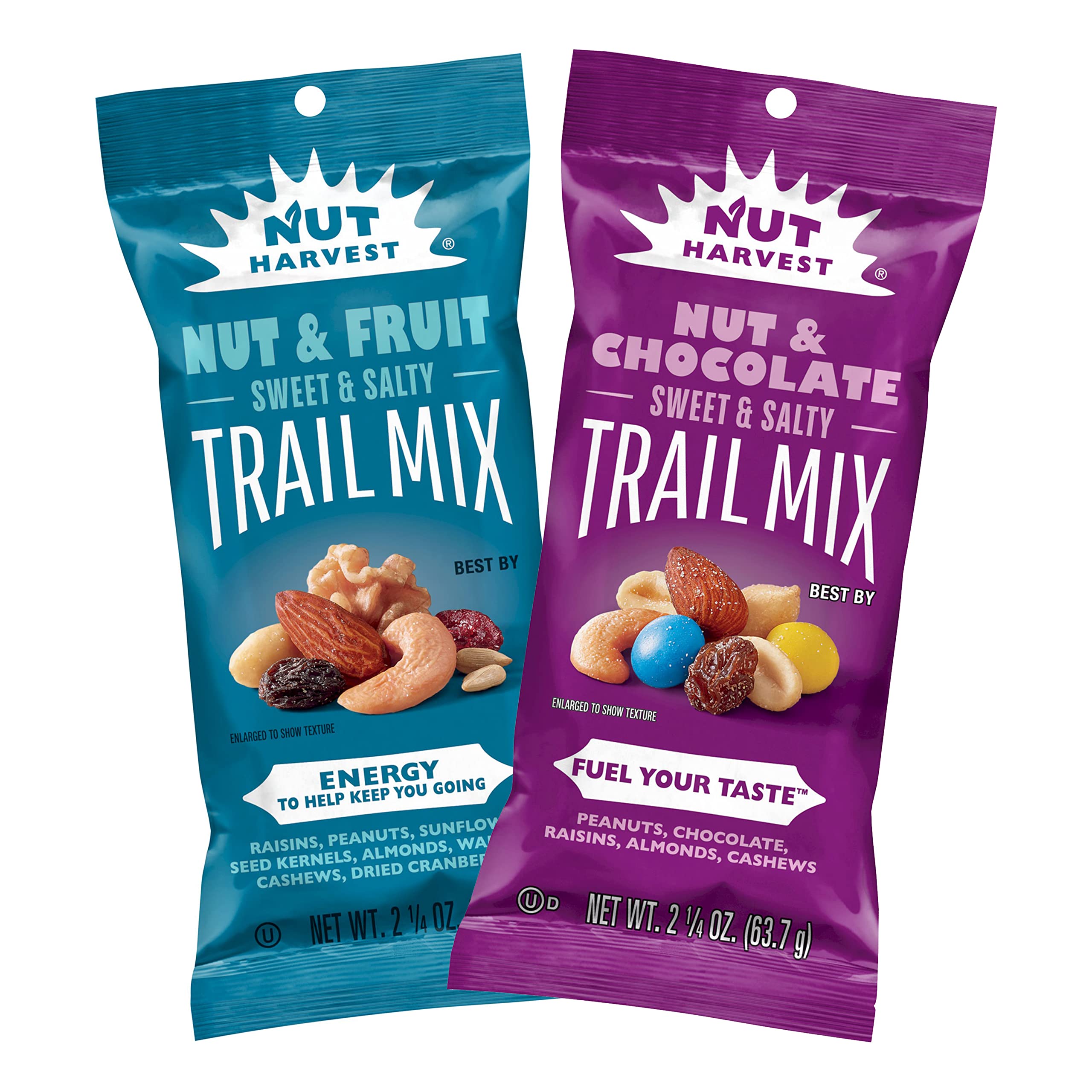 Desk-side Nut Harvest Trail Mix Variety Pack for quick bites