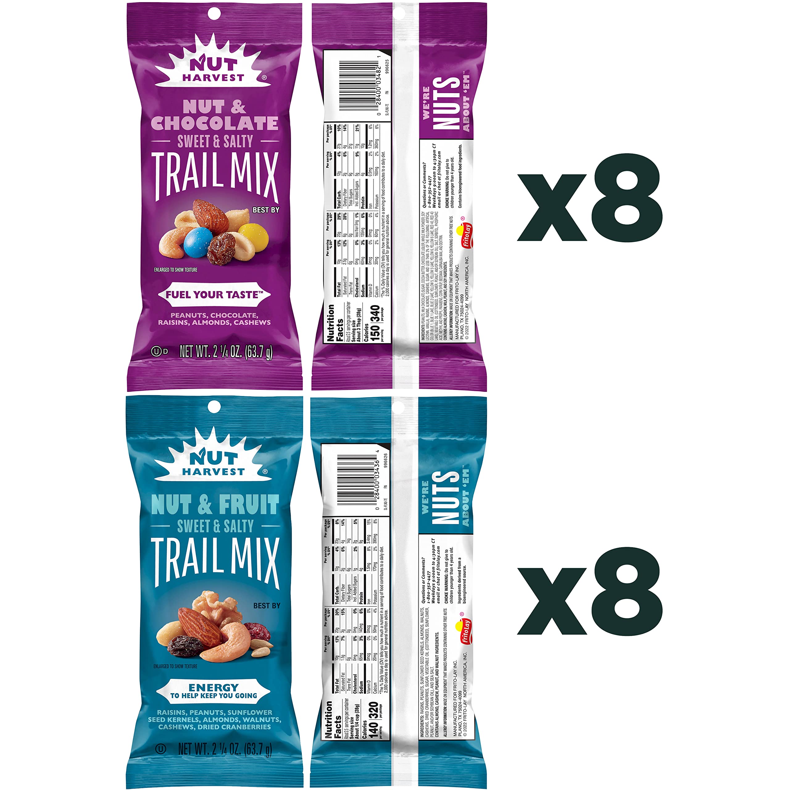 Nut Harvest Trail Mix Variety Pack in backpack during commute