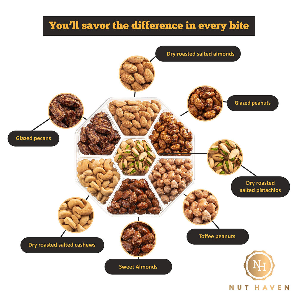 Nut Haven Roasted Salted Almonds ready to enjoy as a savory, satisfying snack.