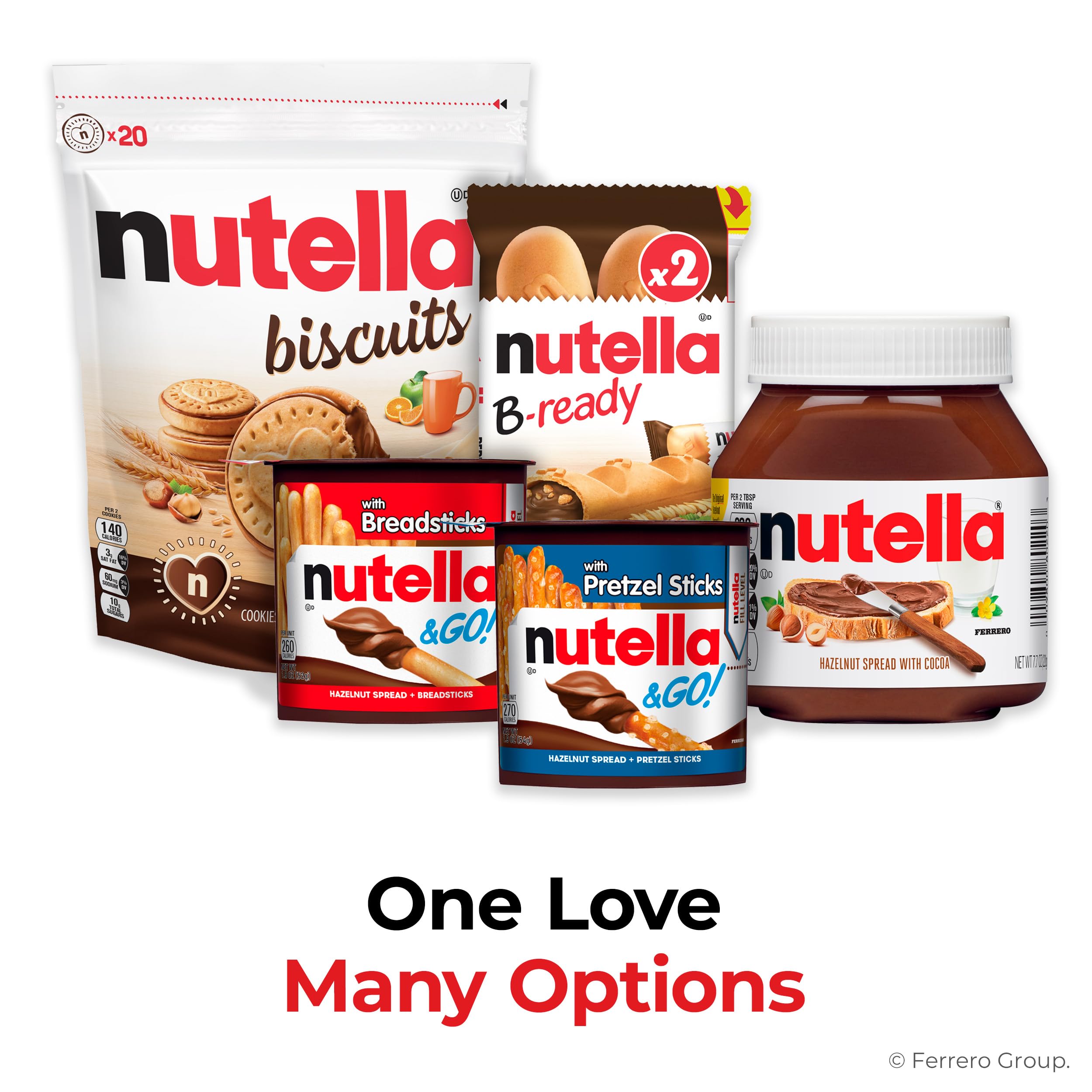 Nutella Biscuits resealable bag designed to keep freshness.