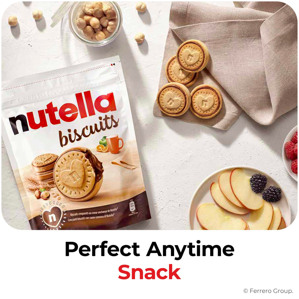 Nutella Biscuits pairing with tea or coffee for a cozy break.