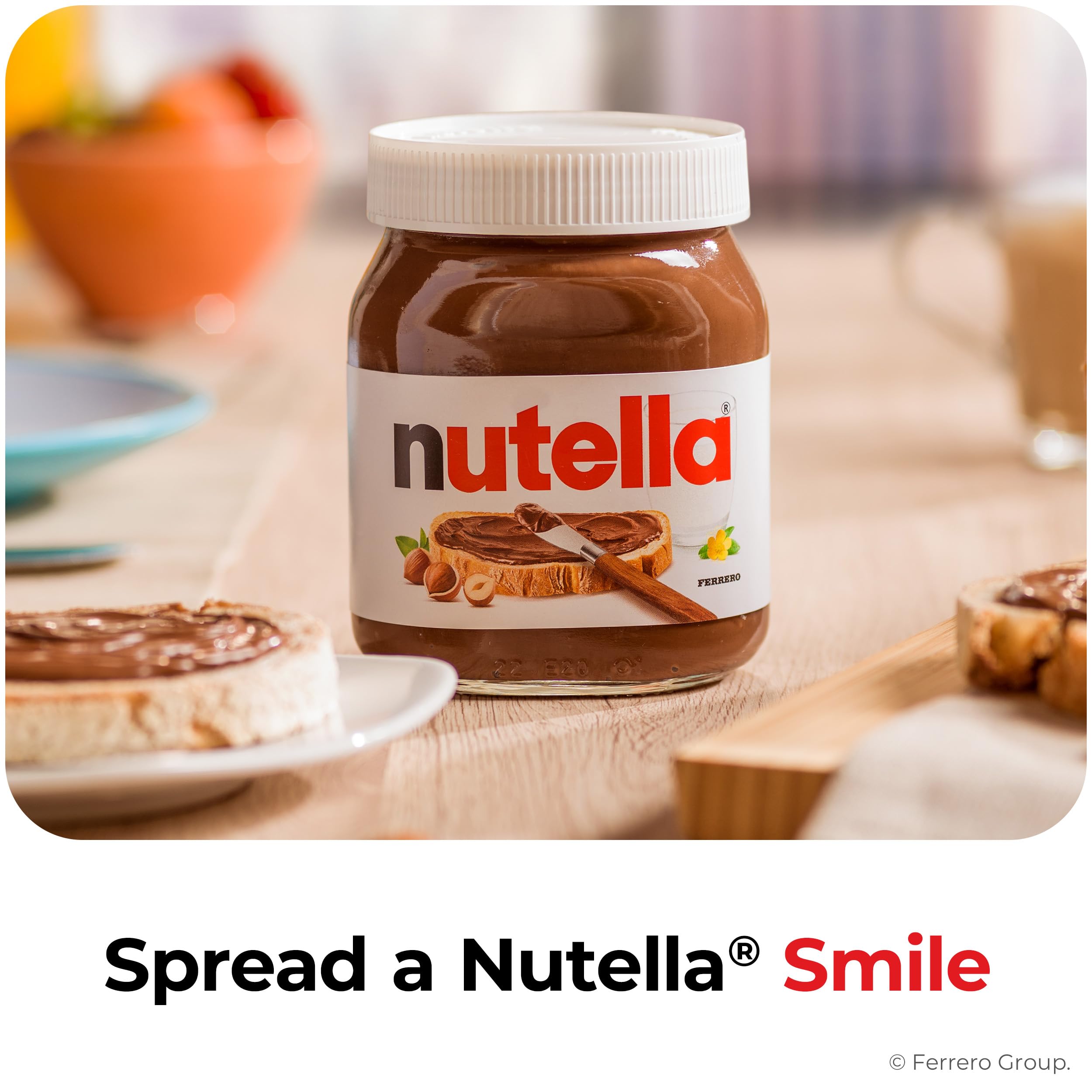 Nutella as a dessert topping for cupcakes and pastries.