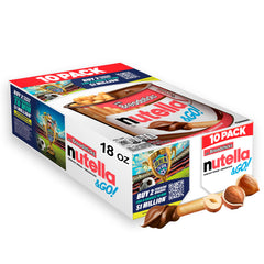 Nutella & GO! chocolate hazelnut spread with breadsticks for dipping and sharing.