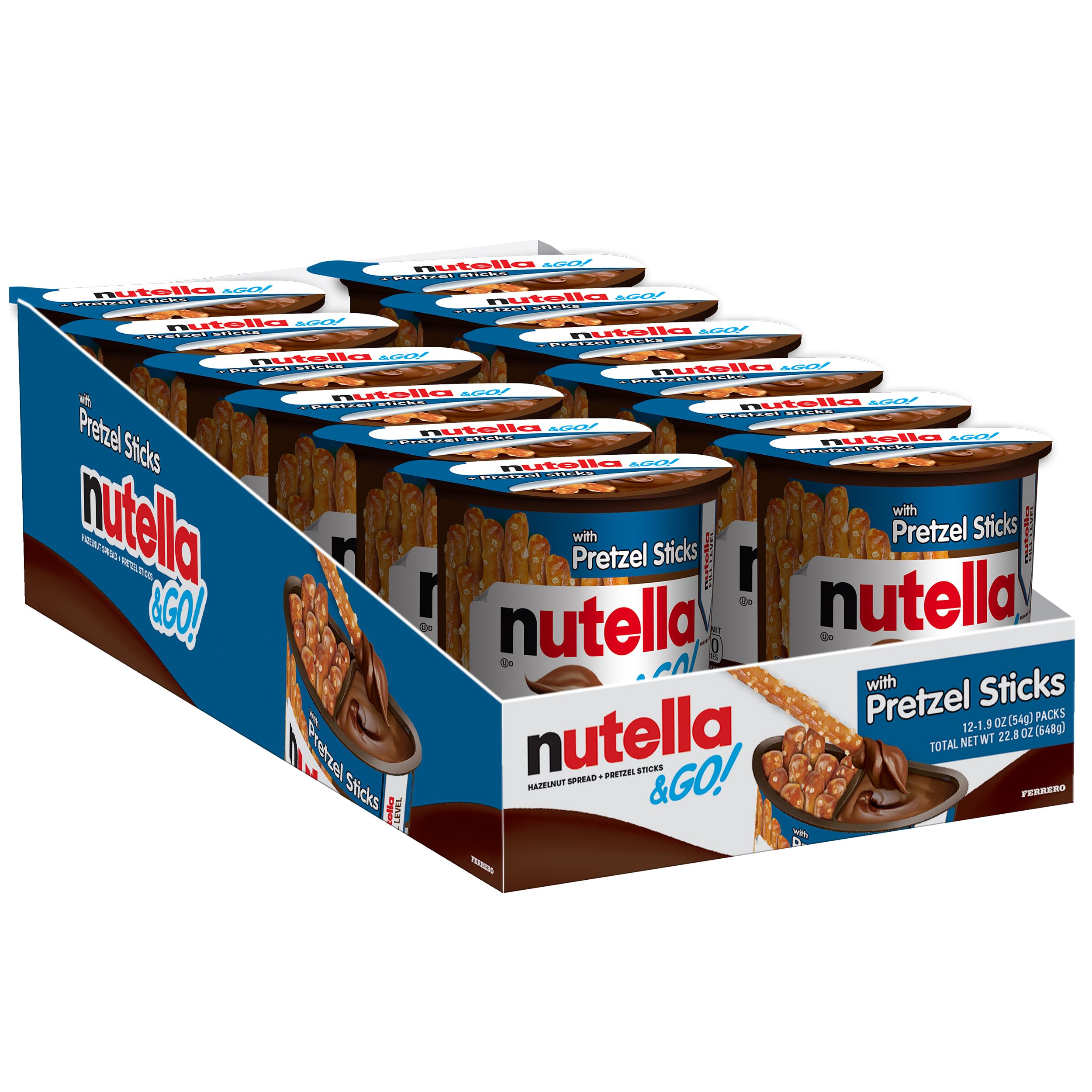 Nutella & GO creamy hazelnut spread close-up showing velvety texture for on-the-go snacking