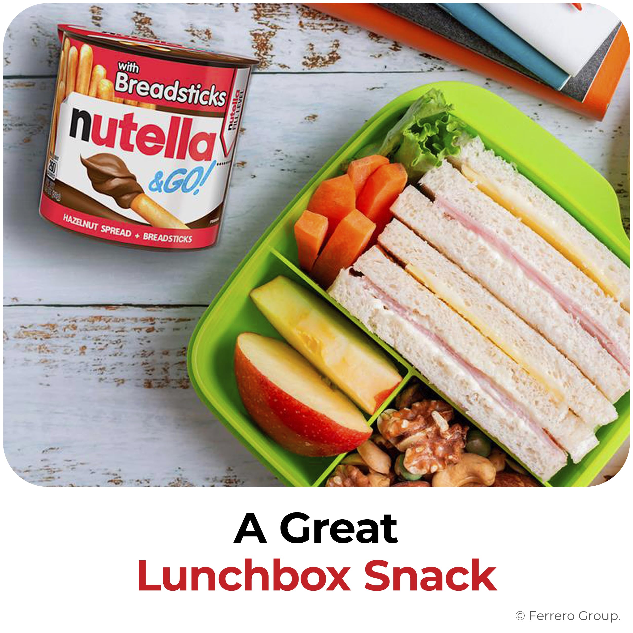 Nutella GO bite-size cups and sticks for kids