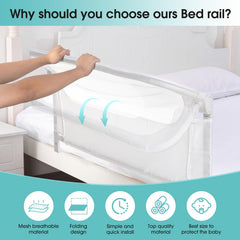 NUTIKAS mesh panel bed rails for breathability and design