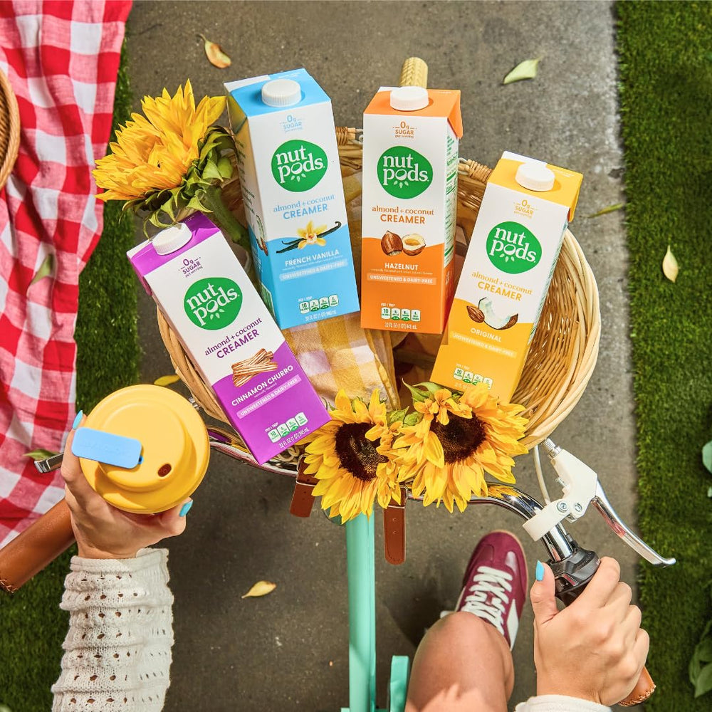 Dairy-free coconut almond base of NutPods creamer emphasizes rich flavor potential.