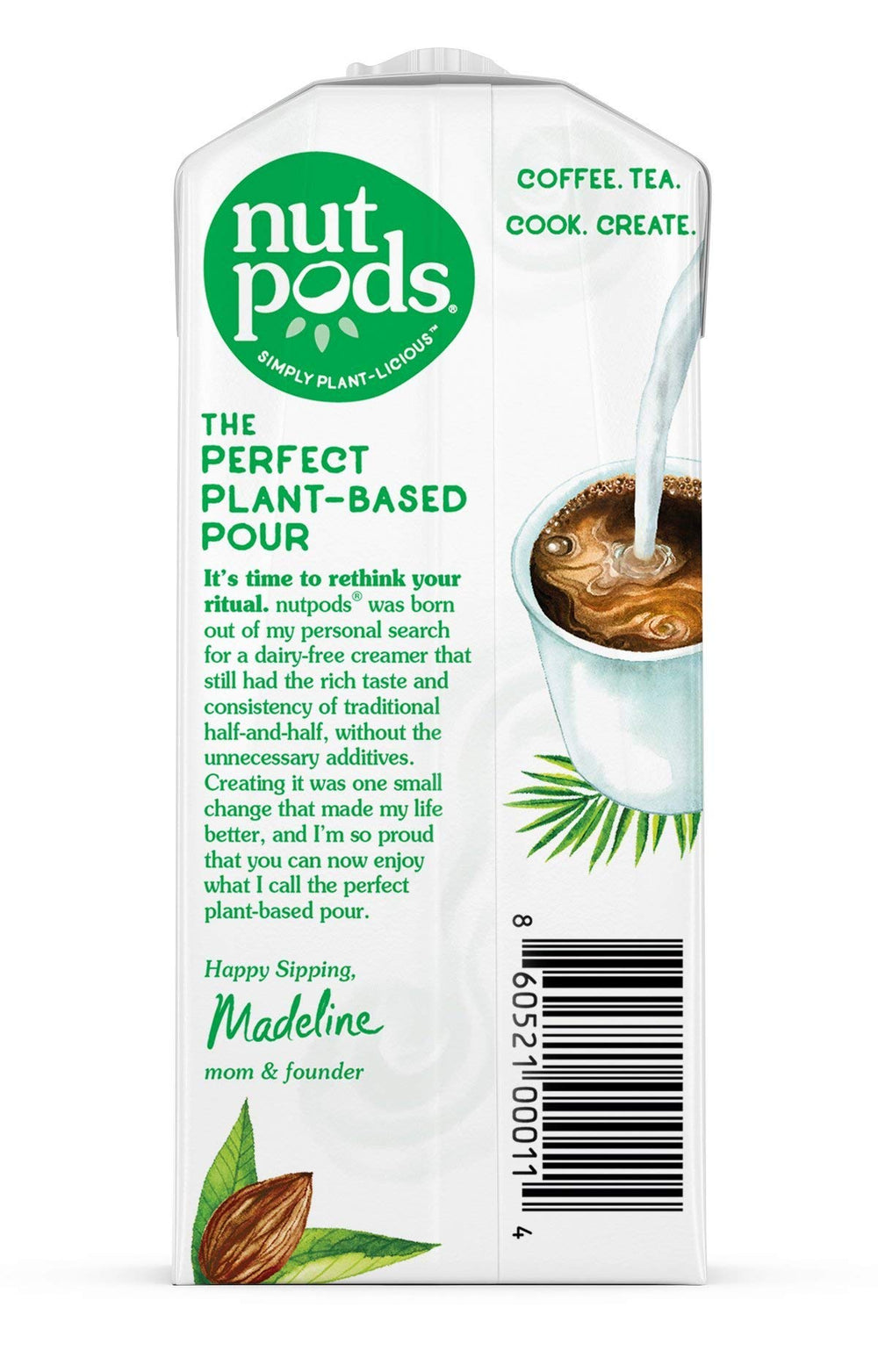 nutpods hazelnut creamer gluten-free icon on label