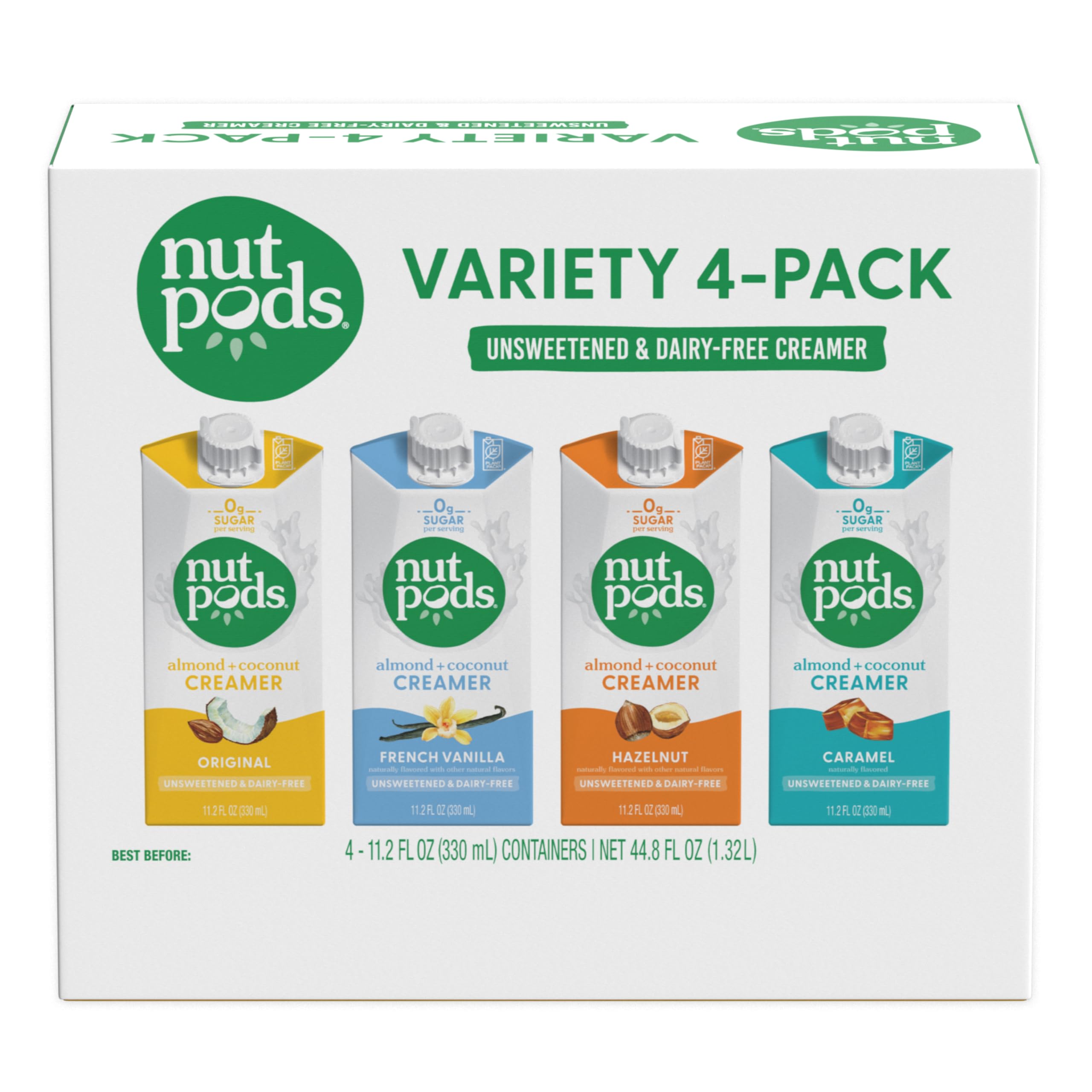 nutpods Caramel creamer bottle delivers smooth flavor with zero sugar.