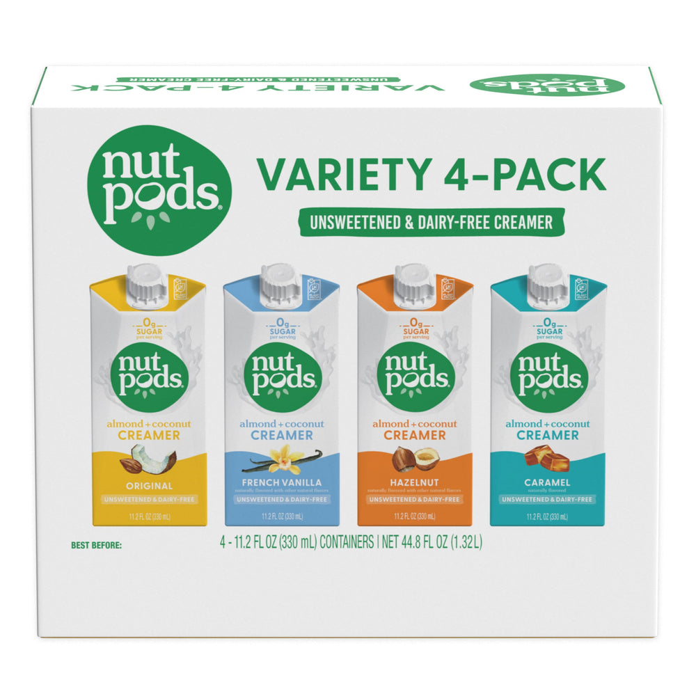 nutpods Caramel creamer bottle delivers smooth flavor with zero sugar.