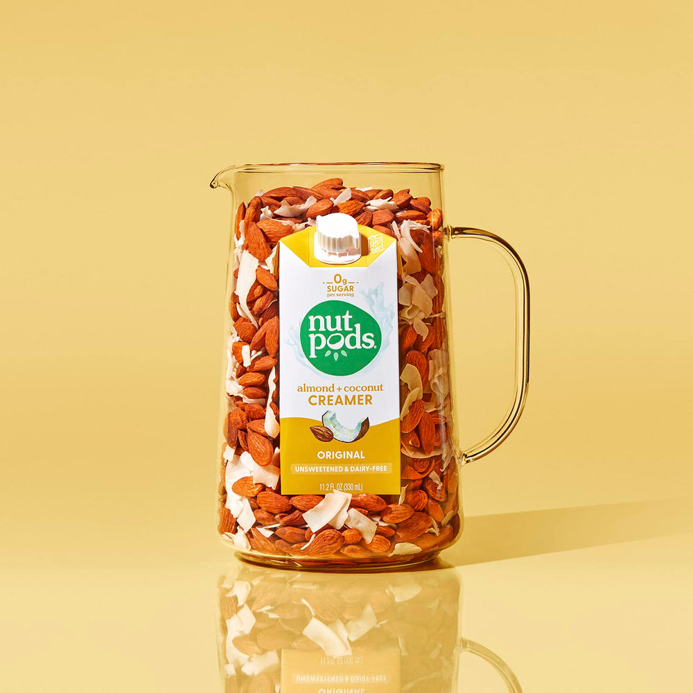 nutpods variety-pack on shelf showing convenient pantry-friendly packaging.