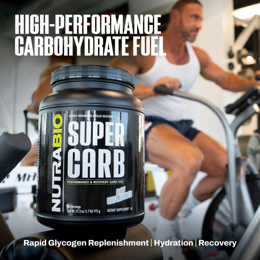 NutraBio Super Carb ingredient panel highlighted for transparency
