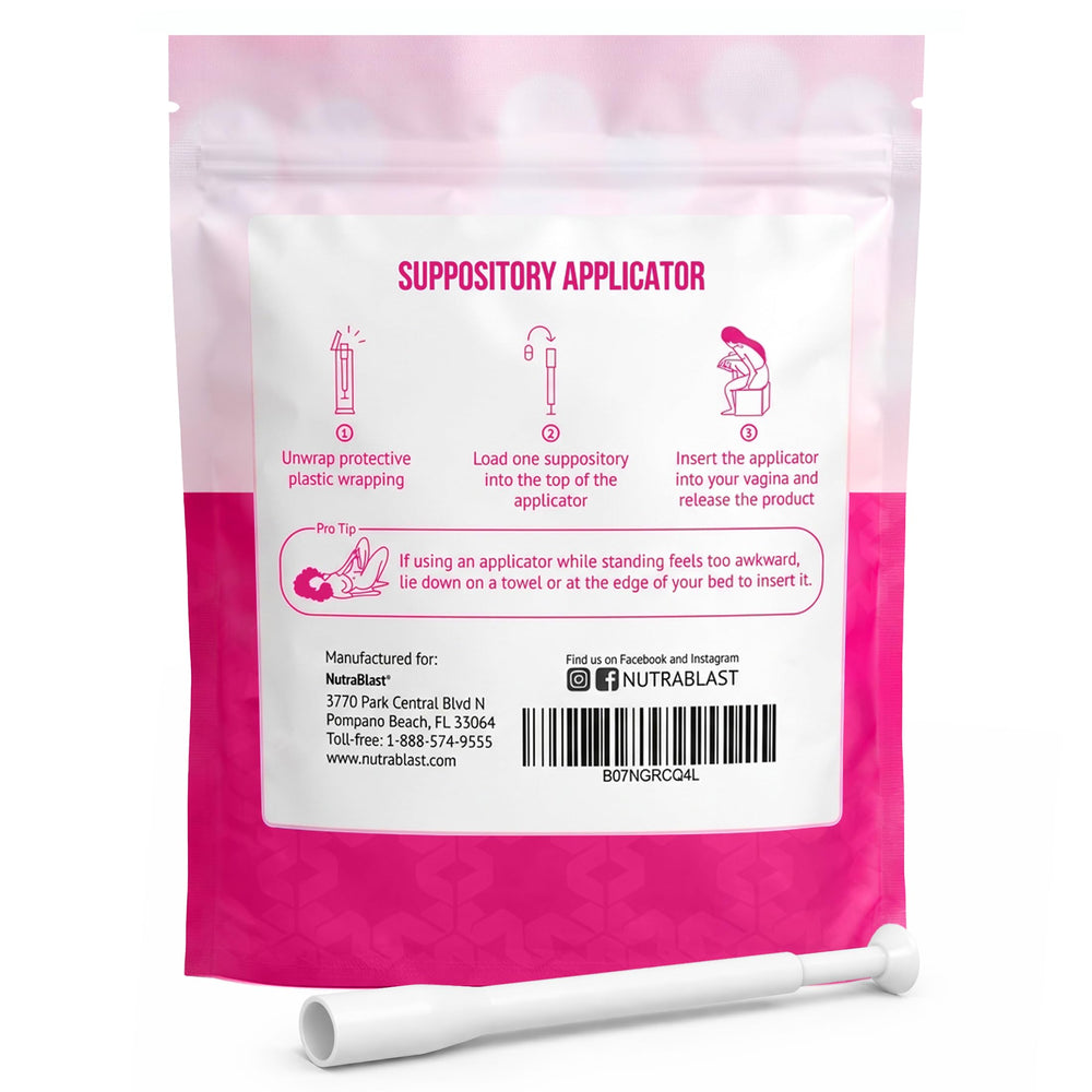 NutraBlast applicator with suppository ready for smooth insertion.