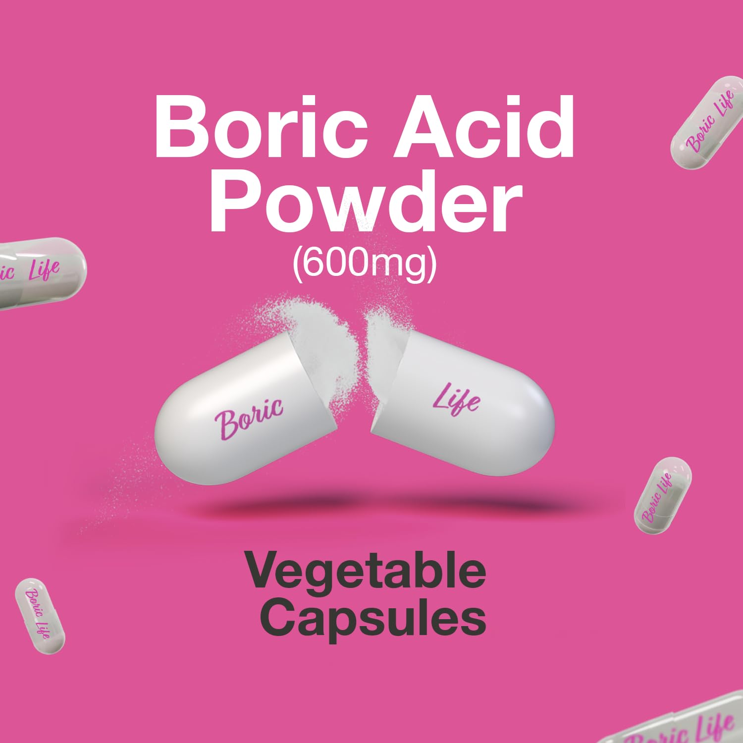 NutraBlast Boric Acid Suppositories applicator-friendly insertion option