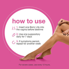 NutraBlast Boric Acid Suppositories capsule ready for discreet bedtime use