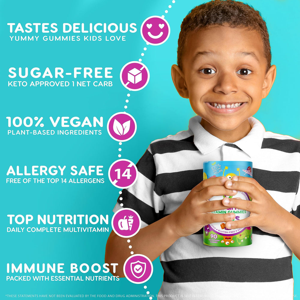 Allergen-free gummy vitamins designed for sensitive diets.