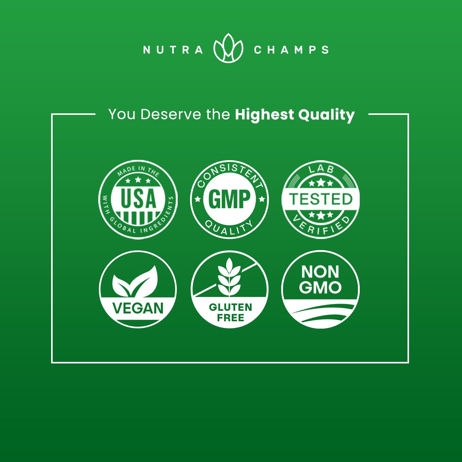 NutraChamps Rhodiola Rosea ingredients panel shows Rosavin and Salidrosides.