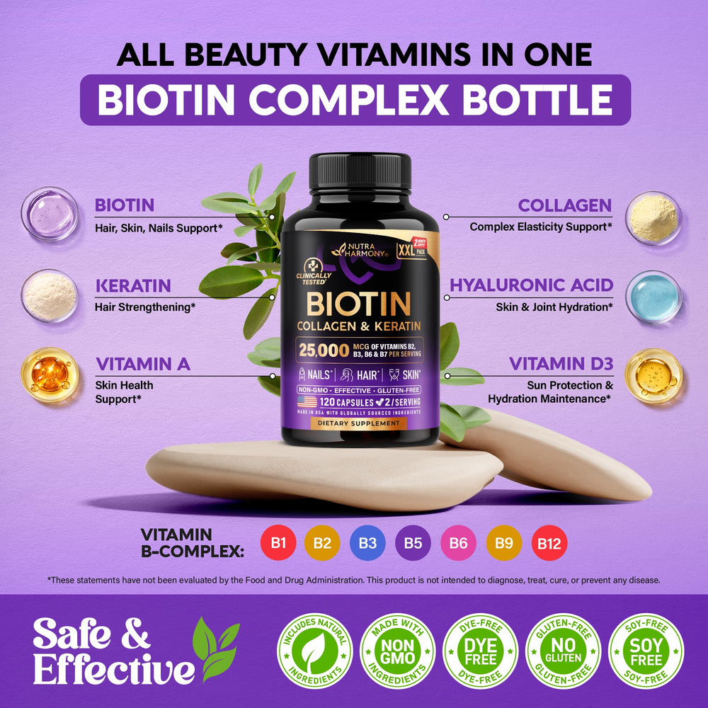 NutraHarmony clinical study label highlights research-backed balance and safety.
