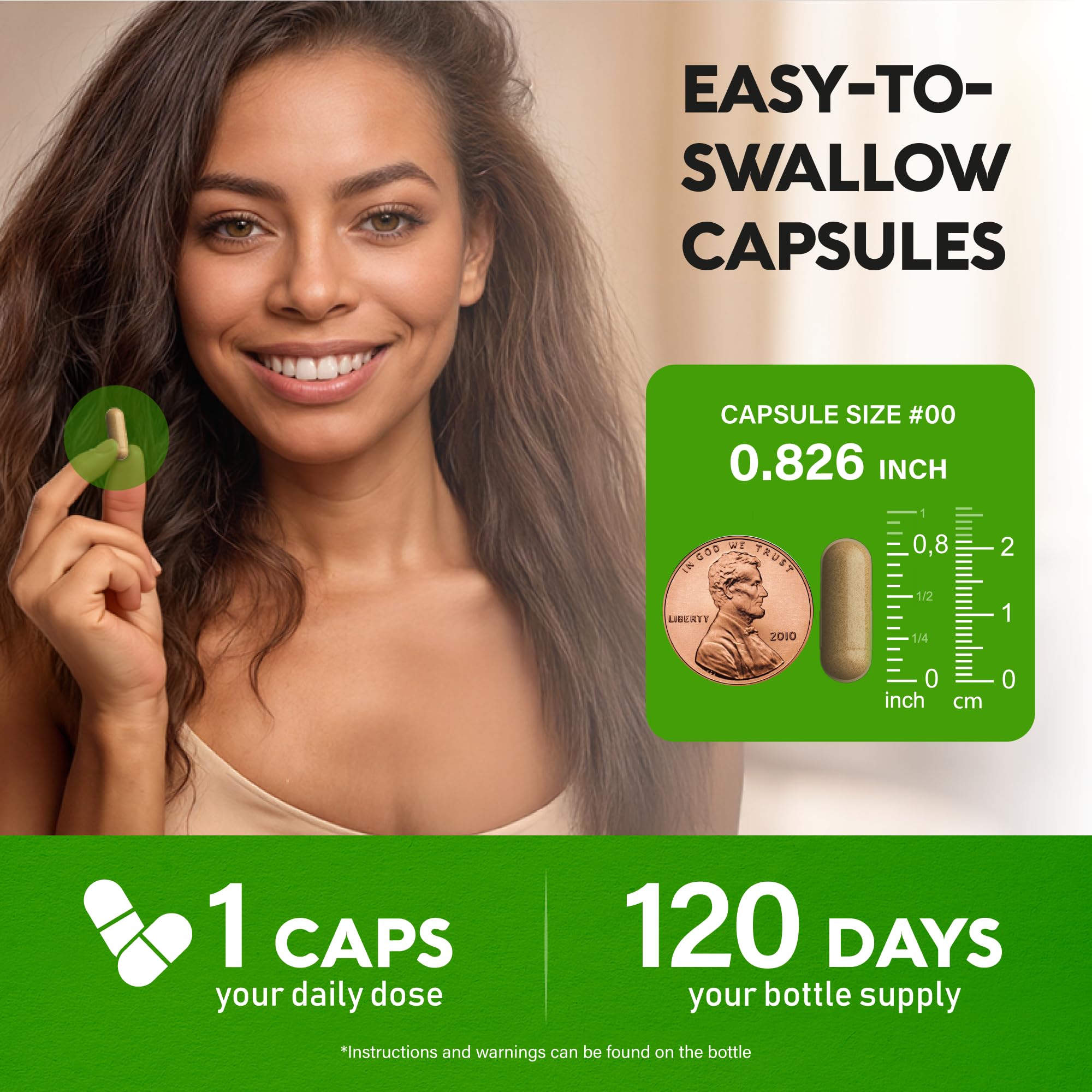 NUTRAHARMONY Daily-use scene with capsules beside a glass of water.