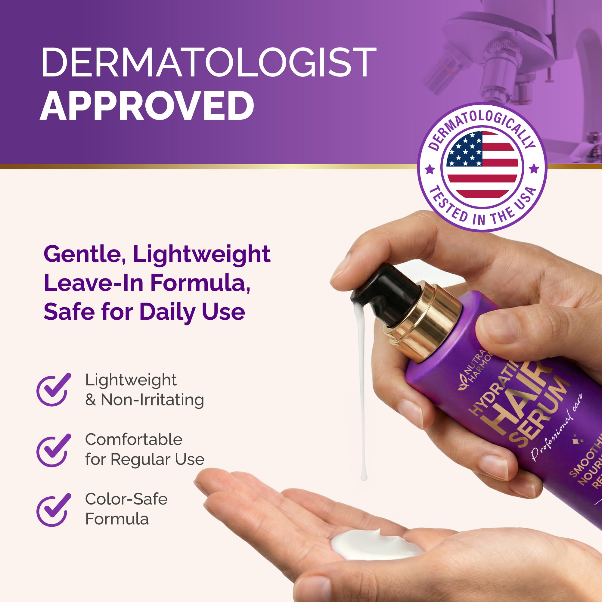 NUTRAHARMONY daily-use-sulfate-free-formula supports salon-quality care at home.