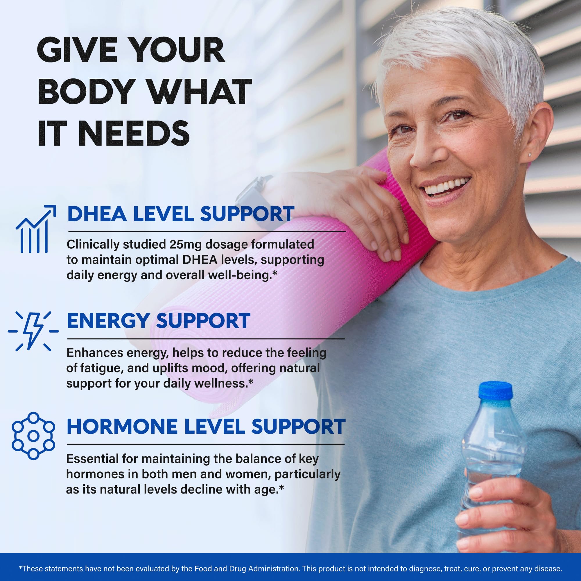 NutraHarmony DHEA made in USA label signaling quality standards.