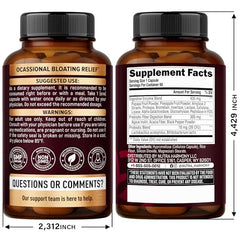 Close-up of the NutraHarmony bottle with capsules highlighting 10-in-1 digestive support.