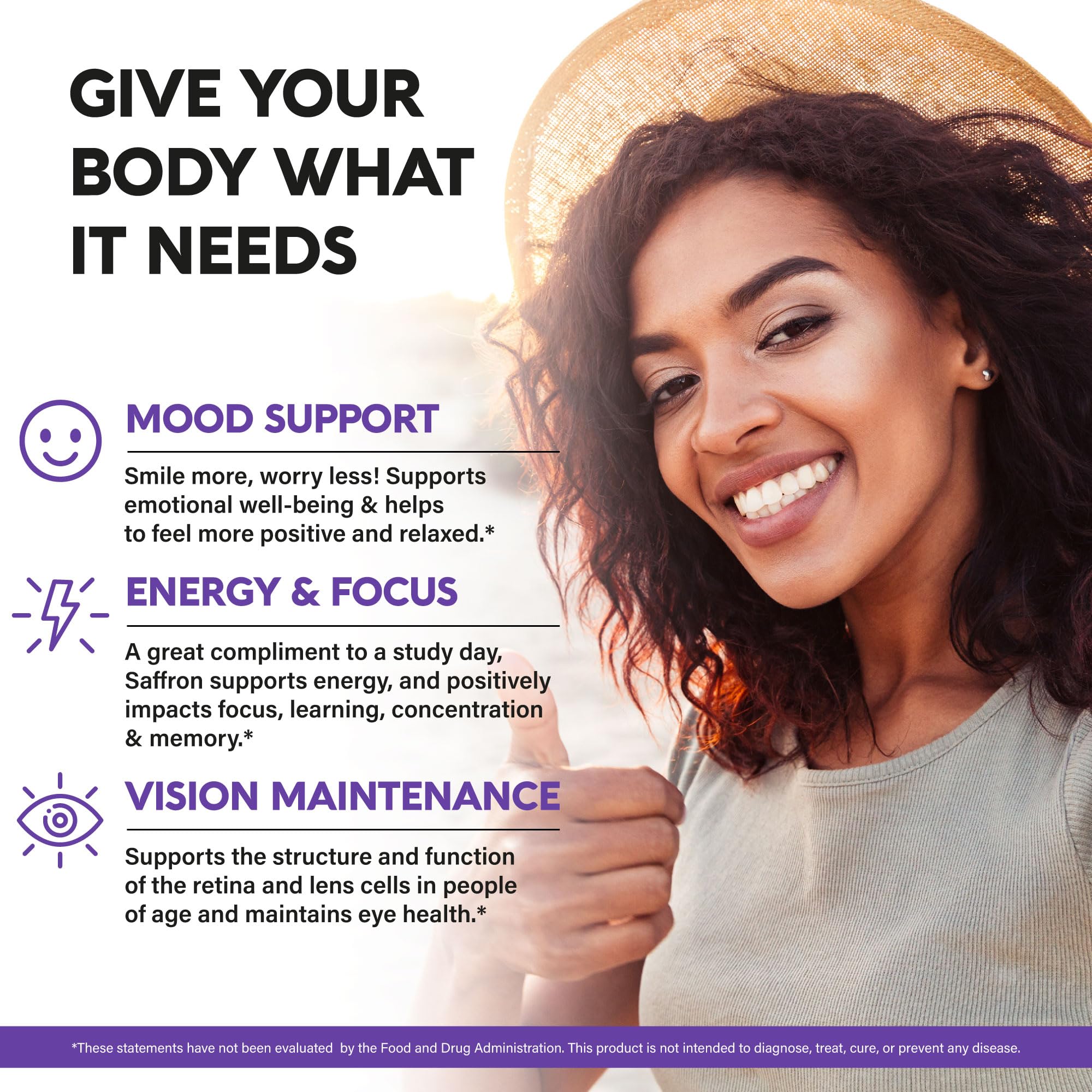 NUTRAHARMONY eye health capsules highlighting retina and lens support.