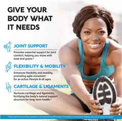 NutraHarmony glucosamine capsules side view for daily mobility.