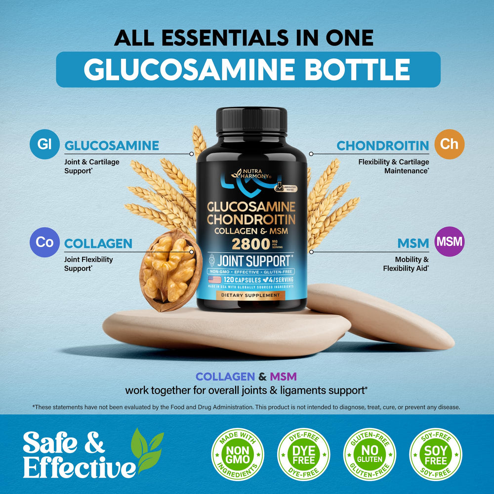 NutraHarmony bottle pictured with fitness gear for active lifestyles.