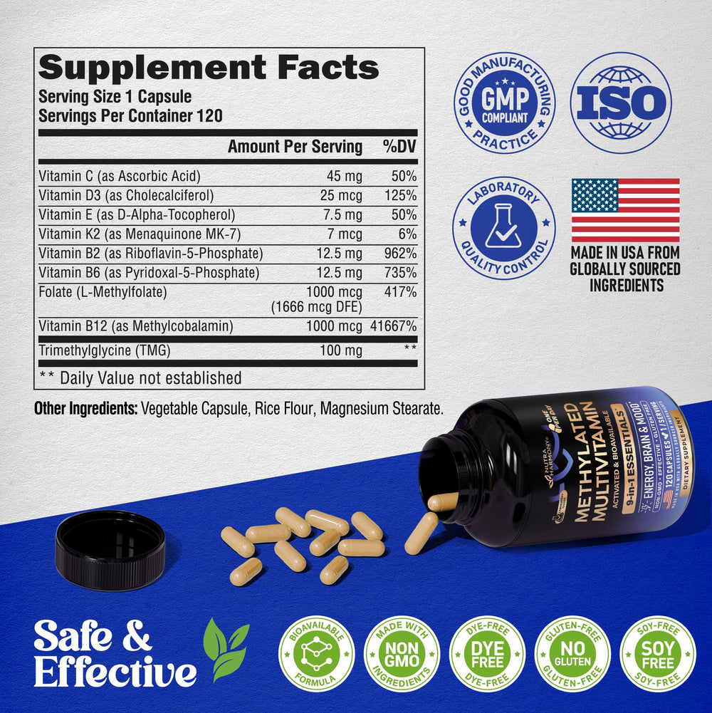 NutraHarmony GMP-certified badge on packaging highlights strict standards