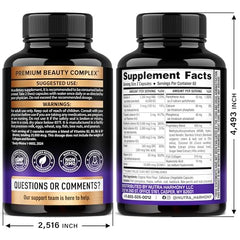 NutraHarmony hair growth capsules delivering nutrients for stronger-looking hair.