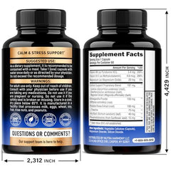 NUTRAHARMONY Holy Basil herbal blend bottle promotes calm moments and balanced energy.