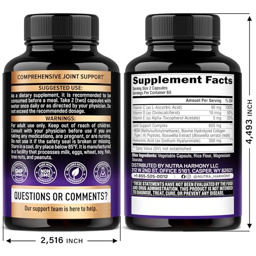 Closeup of NUTRAHARMONY hyaluronic acid capsules for easy daily use.