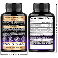 Closeup of NUTRAHARMONY hyaluronic acid capsules for easy daily use.