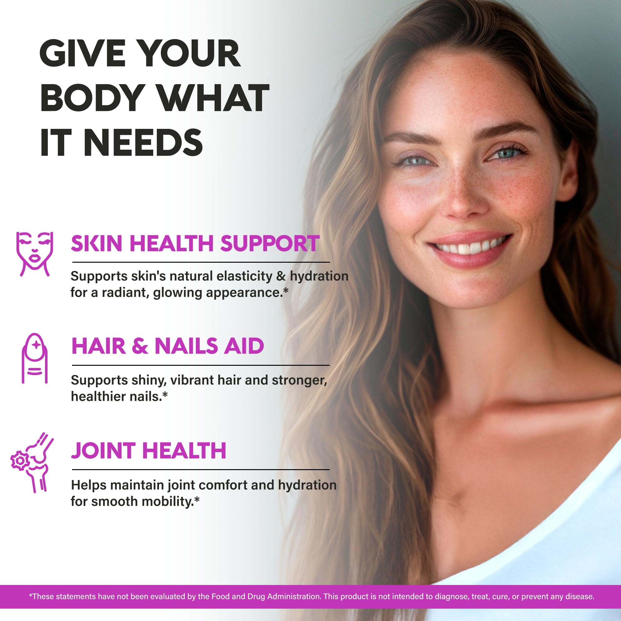 NUTRAHARMONY label close-up with product details and ingredients