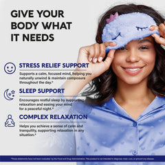 NUTRAHARMONY L Theanine capsules close-up highlighting relaxed focus.