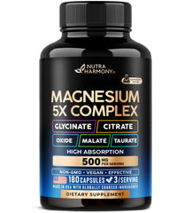 NUTRAHARMONY Magnesium 5-in-1 bottle for daily wellness
