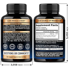 NUTRAHARMONY Magnesium 5in1 capsules close-up showing diverse forms for absorption