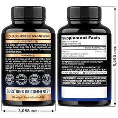 NUTRAHARMONY Magnesium Citrate 1000mg capsules pour easy use in the evening routine