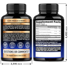 NutraHarmony magnesium glycinate bottle side view emphasizes quality and handling.