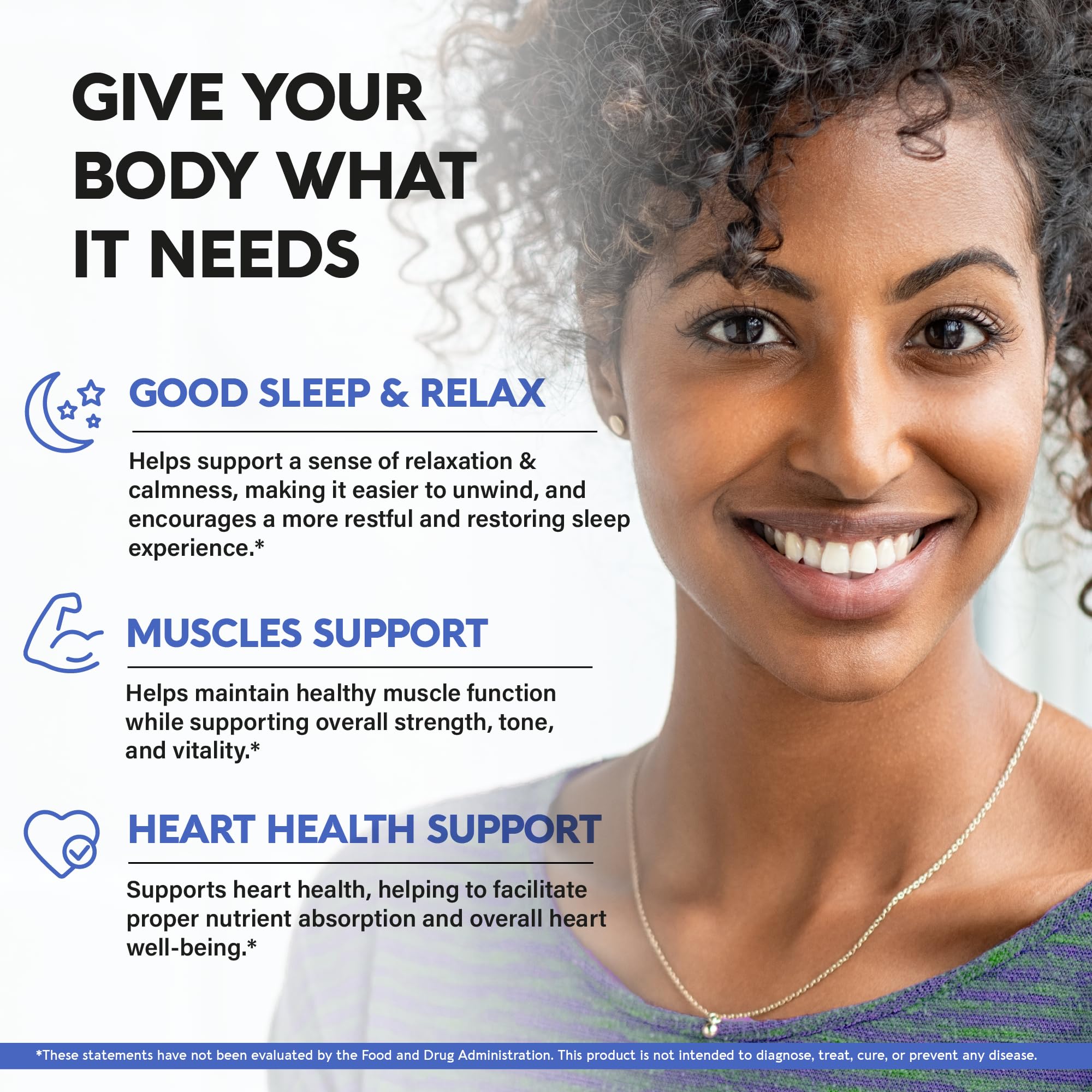 NutraHarmony Magnesium Glycinate 500 mg label closeup communicates chelated formula.