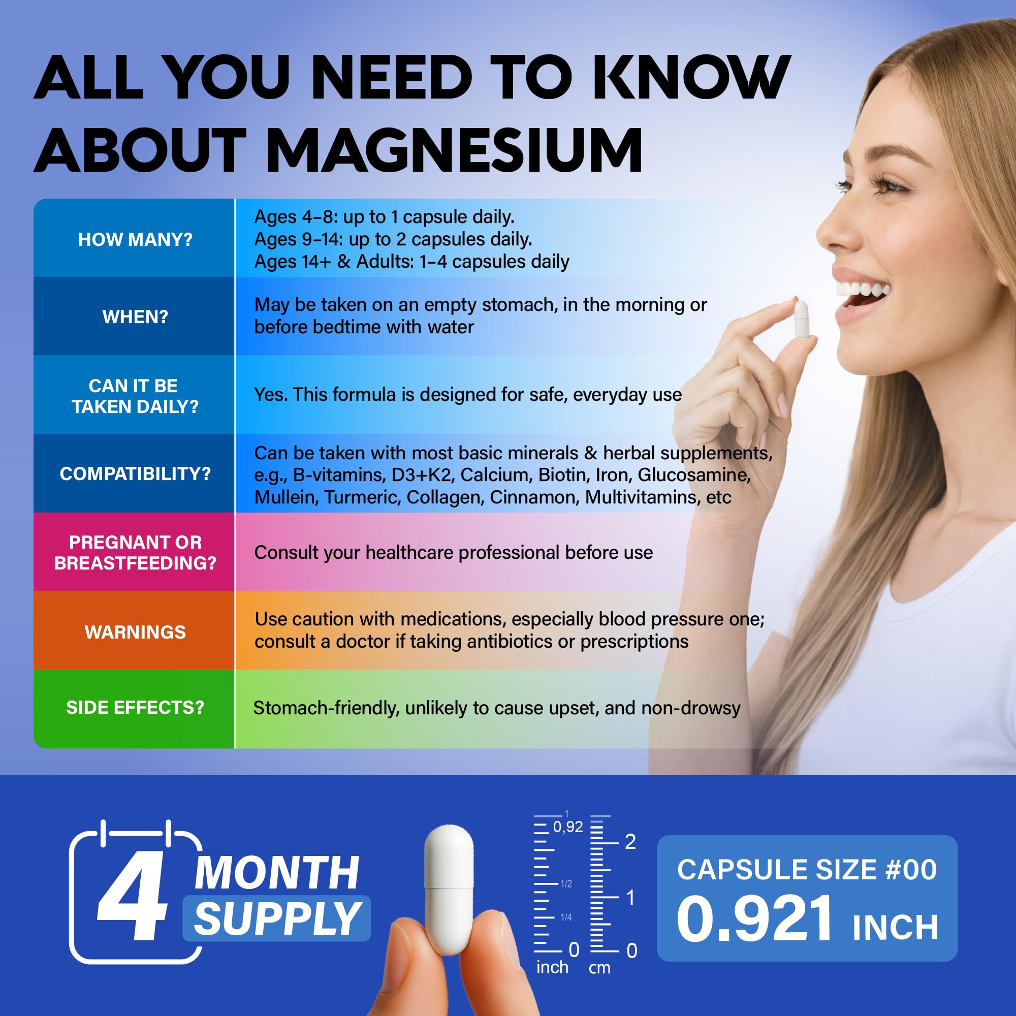 NutraHarmony Magnesium Glycinate 500 mg packaging conveys premium quality.